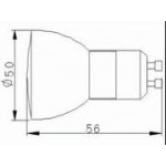 Lámpara LED GU10 5W 4000ºK 36º SYLVANIA Refled v3